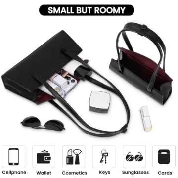 GETERUUV Shoulder Bag for Women Trendy Black Purse Vegan Leather Handbags Small Shoulder Purse Fall Purse with Cherry Charm