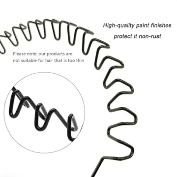 WantGor Metal Headbands 2 Pack Stylish Unisex Hair Accessories