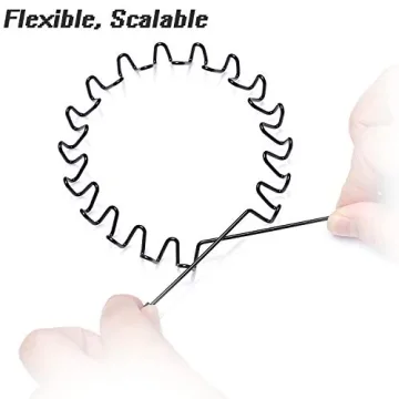 WantGor Metal Headbands 2 Pack Stylish Unisex Hair Accessories