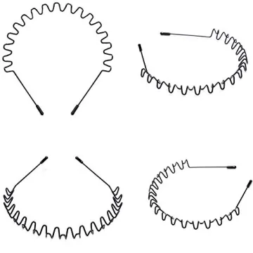 WantGor Metal Headbands 2 Pack Stylish Unisex Hair Accessories