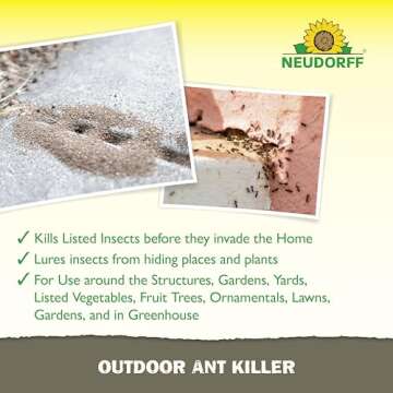 Neudorff Ant Killer 1 lb - Safe for Gardens, Effective for Homes