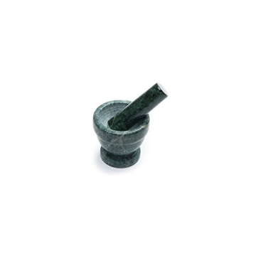 Fox Run Green Marble Mortar and Pestle for Effortless Grinding