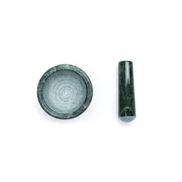 Fox Run Green Marble Mortar and Pestle for Effortless Grinding