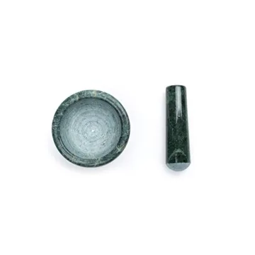 Fox Run Green Marble Mortar and Pestle for Effortless Grinding