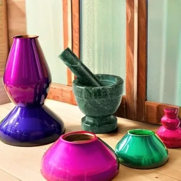 Fox Run Green Marble Mortar and Pestle for Effortless Grinding