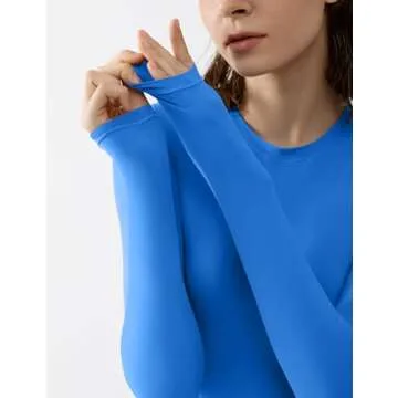 PUMIEY Long Sleeve Bodysuit For Women Sexy Body Suits Women Clothing Crew Neck Women Tops Pool X-Large