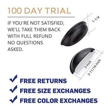 Ravinte 10 Pack 3" Drawer Pulls Black Cabinet Hardware