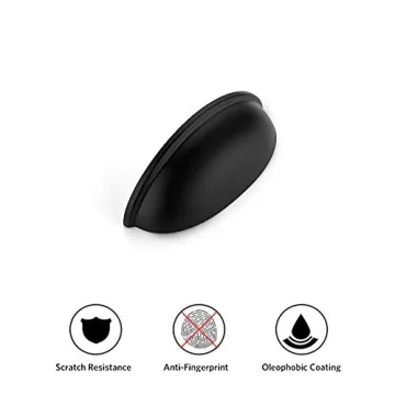 Ravinte 10 Pack 3" Drawer Pulls Black Cabinet Hardware