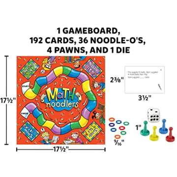 Edupress Math Noodlers Game, Grades 2-3 (EP62350), Multi