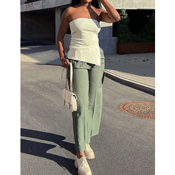 Strapless Asymmetrical Tube Top for Women