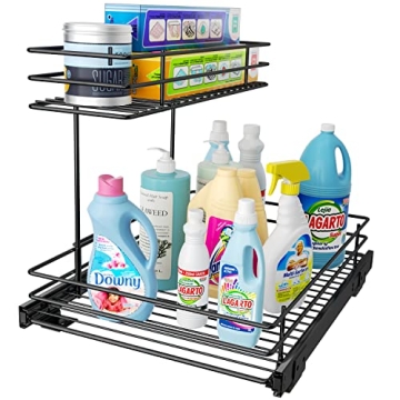 G-TING 2-Tier Sliding Organizer for Kitchen Storage under Sink