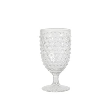 Martha Stewart Chauncey 14.2 oz Hobnail Glass Tumblers