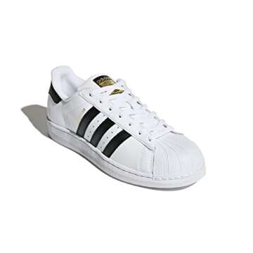 adidas Originals mens Super Star Sneaker, White/Black/White, 11 US