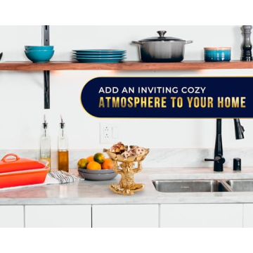 Adorable Monkey Decorative Bowl – Detailed Resin Sculpture w/Split Leaf Dish for Snacks, Nuts, Candies & More – Modern Decor Golden Finish for Keys or Jewelry