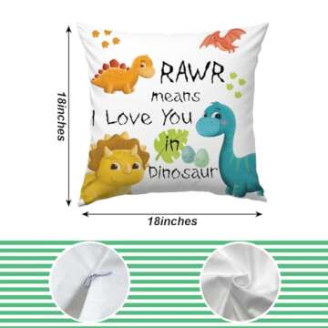 KongMoTree Dinosaur Gift Dinosaur Couple Gift Dinosaur Lover Gift,Letters RAWR Means I Love You in D...