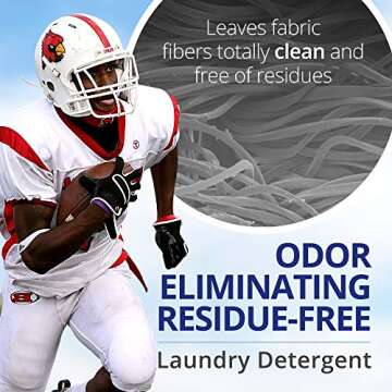Sport Laundry Detergent, Odor Eliminator Technology, Laundry Soap for Workout Clothes and Everyday U...