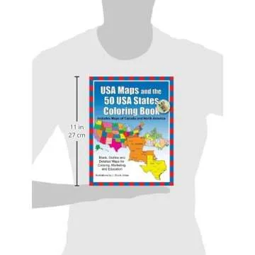 USA Maps Coloring Book: Learn Geography While You Color