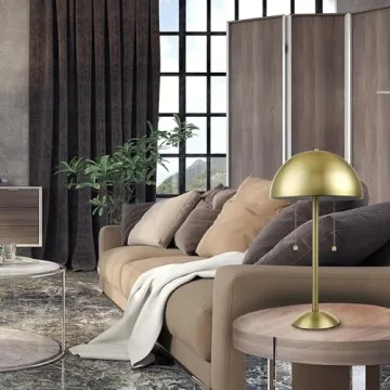 Globe Electric Haydel Lamp - Dual Control Matte Brass