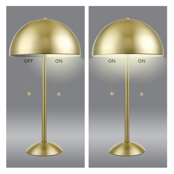Globe Electric Haydel Lamp - Dual Control Matte Brass