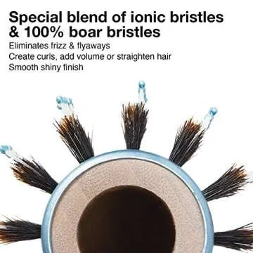 Olivia Garden EcoHair Combo Vent Round Bamboo Hair Brush EH-COV34 (2 5/8")