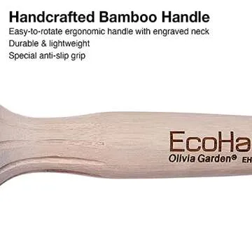 Olivia Garden EcoHair Combo Vent Round Bamboo Hair Brush EH-COV34 (2 5/8")