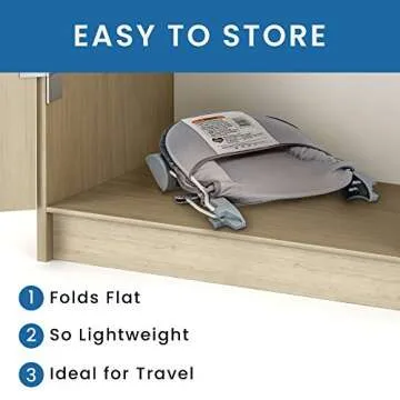 Delta Children Baby Bather Includes 2 Reclining Positions, Grey Tide