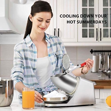 VIVOHOME Electric Ice Shaver Makes 143lbs of Ice Per Hour