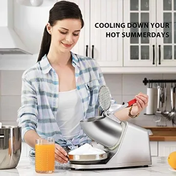 VIVOHOME Electric Ice Shaver Makes 143lbs of Ice Per Hour