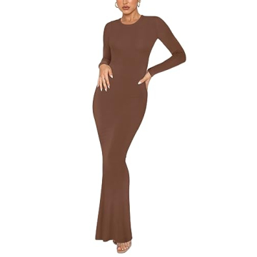 REORIA Women's Elegant Long Dress - Maxi Bodycon Fashion