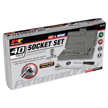 Performance Tool W1173 40-Piece SAE/Metric Socket Set