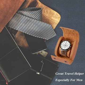 Premium Leather Travel Watch Case - Mr.Okay Single Watch Case