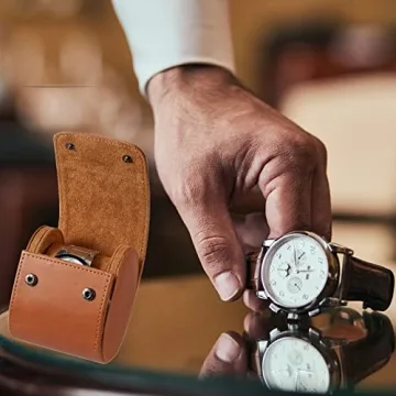 Premium Leather Travel Watch Case - Mr.Okay Single Watch Case