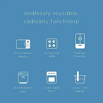 Stasher Premium Silicone Reusable Food Storage Bags - Eco-Friendly Multi-Use Containers | BPA Free, ...