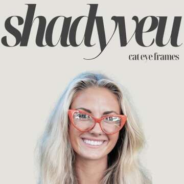 ShadyVEU Super Cat Eye Vintage Inspired Fashion Mod Clear Lens Sunglasses (Red Frame, Clear Lens)