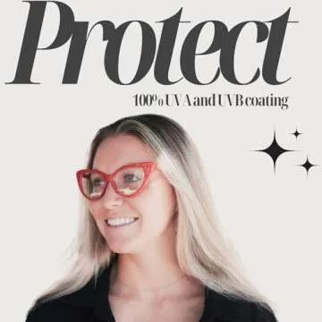 ShadyVEU Super Cat Eye Vintage Inspired Fashion Mod Clear Lens Sunglasses (Red Frame, Clear Lens)