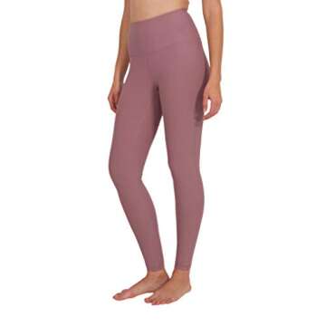 90 Degree By Reflex High Waist Power Flex Tummy Control Leggings- Mauve Shadows - XS