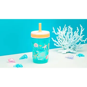 Zak Designs Kelso Tumbler Set for Kids - Leak Proof & Fun