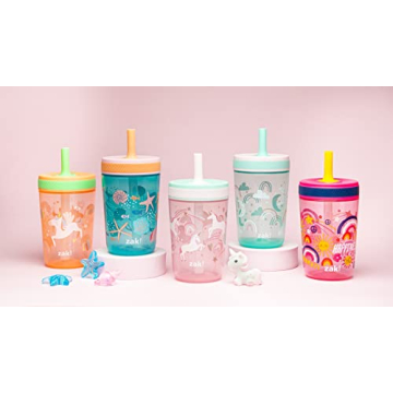 Zak Designs Kelso Tumbler Set for Kids - Leak Proof & Fun
