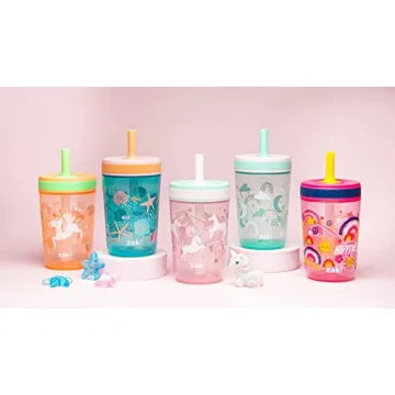 Zak Designs Kelso Tumbler Set for Kids - Leak Proof & Fun