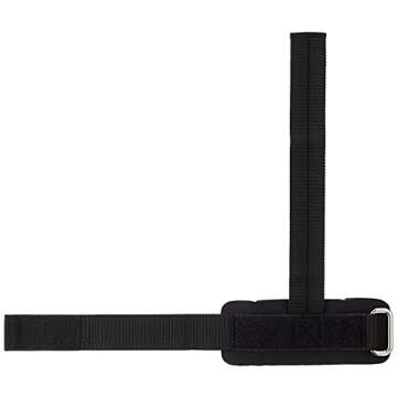 Harbinger 360531 Big Grip No-Slip Nylon Lifting Straps with DuraGrip (Pair), Pro, Black, 11.5 inches