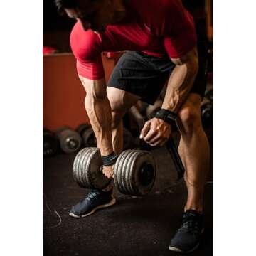 Harbinger 360531 Big Grip No-Slip Nylon Lifting Straps with DuraGrip (Pair), Pro, Black, 11.5 inches