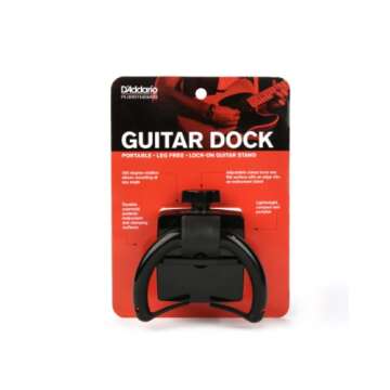 Portable Adjustable Clamp Guitar Neck Rest by D'Addario