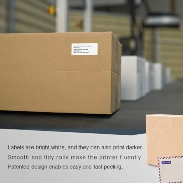 BETCKEY - Compatible DYMO 30336 (1" x 2-1/8") Rerurn Address Labels - Compatible with DYMO Labelwriter 450, 4XL, NOT Fit 550 & 5XL [16 Rolls/8000 Labels]