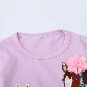 Buy Hongshilian Cartoon Dress for Girls - Comfort & Style!