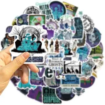 50 Unique Waterproof Haunted Mansion Stickers for Everyone