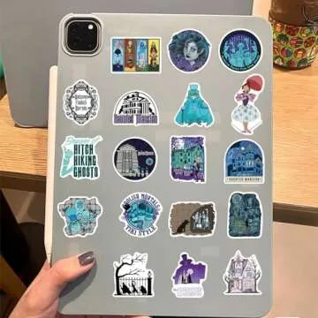 50 Unique Waterproof Haunted Mansion Stickers for Everyone