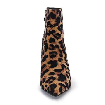 IDIFU Women's Stylish Pointed Toe Ankle Booties