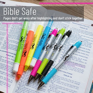 Mr. Pen Bible Highlighters and Pens No Bleed 8 Pack