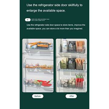 Stackable Wall-Mounted Storage Organizer Bins - Clear