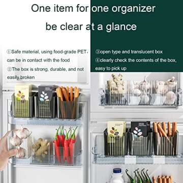 Stackable Wall-Mounted Storage Organizer Bins - Clear